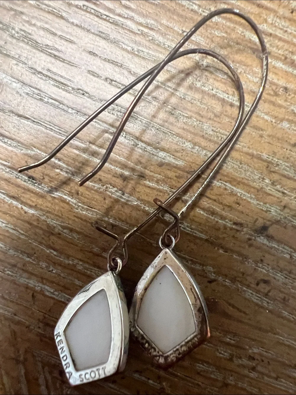 Kendra Scott Delicate White Stone Drop Earrings